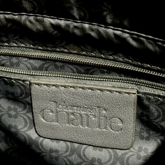 Charming Charlie Quilted Satchel Purse – Purple - Picture 4 of 5